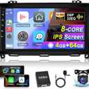 [8 Core 4+64] Android 13 Car Stereo for Mercedes Benz Sprinter W906 W245 W169 W639 B200 Viano Vito 2006-2011 - 9 inch IPS Touchscreen Radio - Carplay & Android Auto/DSP 32EQ + AHD Backup Camera