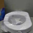 Carex Toilet Seat Riser With Quick-Lock, Raised Toilet Seat Adds 4 Inches of Height to Toilet - Toilet Seat Lifter With 300 Pound Weight Capacity, Slip-Resistant