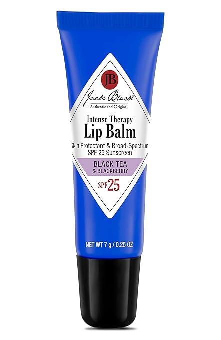 2 Pack Jack Black Intense Therapy Lip Balm - Jack Black Lip Balm SPF 25 Sunscreen, SPF Lip Balm for Chapped Lips, Lip Sunscreen, Lip SPF, Lip Moisturizer for Dry Lips, Lip Balm with SPF, Lip Protection
