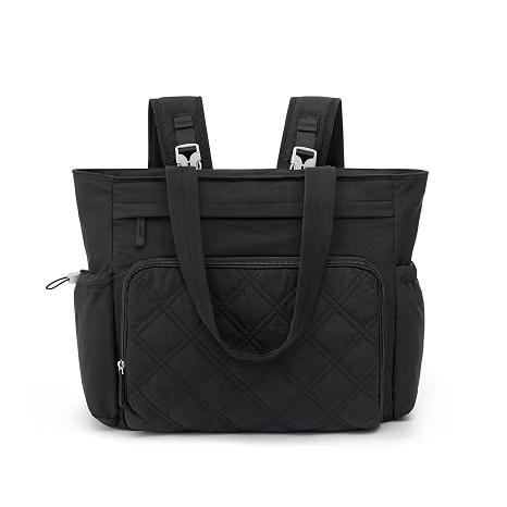 G4Free 3 in 1 Diaper Bag with Insulated Pockets Baby Backpack for Women Men Toddler Diaper Tote with Stroller Buckle Travel Work-Black