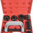 RACOONA Ball Joint Removal Tool Kit,Ball Joint Press,Car Accessories Ball Joint Separator Tool,Bushing Press Kit with 4x4 Adapters,U Joint Press and Removal Tool for Most 2WD/4WD Cars and Light Trucks