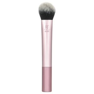 Real Techniques Tapered Cheek Brush, RT 449 Fluffy Blending Brush for Powder Blush & Highlighter, UltraPlush Synthetic Bristles, Vegan & Cruelty-Free Makeup Brush, 1 Count