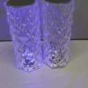 Magik 1-2 Pack LED Crystal Lamp Rose DiamondTouch Atmosphere Night Light for Bar (2 Pack)