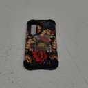 for Galaxy S23 Case,3 in 1 Floral Pattern Heavy Duty Shockproof Protection Soft Silicone Rubber Bumper+Hard Plastic Hybrid Protective Cover for Samsung Galaxy S23 6.1",Black Flower