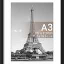 upsimples A3 Picture Frame, Wall Decor Poster Frames, Black 1 Pack