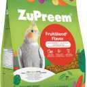 ZuPreem FruitBlend Cockatiel & Conure Food, Uniform Bird Food, M, 10 lb | Bird Food Pellets, Real Fruit, Cockatiel Food, Conures, Lovebirds, Love Bird Pellets, Quakers, Parrot, Medium Birds, USA (EXP 12/01/26)