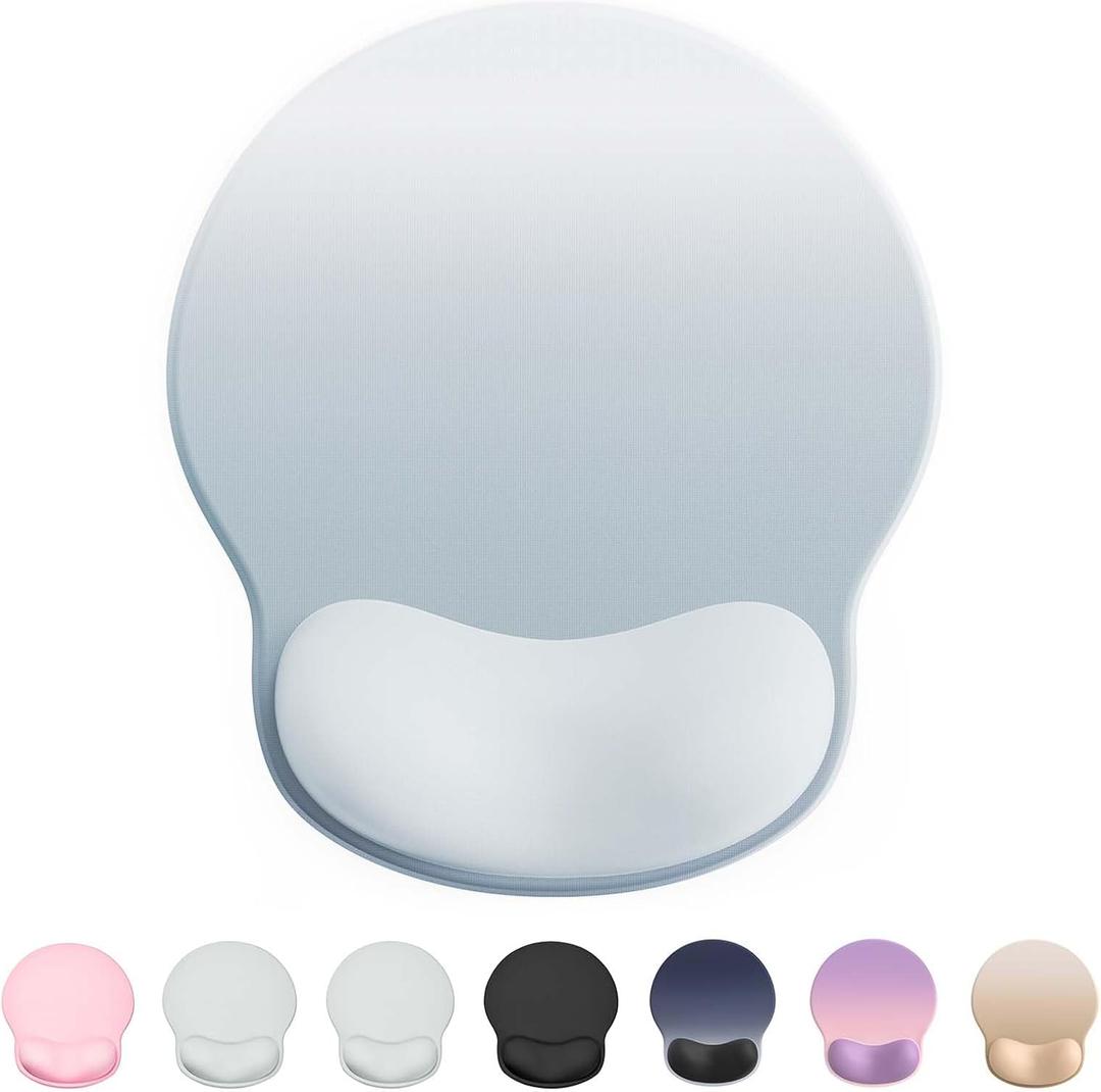 Ergonomic Mouse Pad Wrist Support, Comfortable Mouse Pad Wrist Rest, Relieve Wrist Pain Gel Mouse pad, Non-Slip Rubber Base Mousepad for Laptop, Computer(Gradient Grey Blue) (9L x 10.6W inches) Ergonomic Mouse Pad Wrist Support, Comfortable Mouse Pad Wrist Rest, Relieve Wrist Pain Gel Mouse pad, Non-Slip Rubber Base Mousepad for Laptop, Computer(Gradient Grey Blue) (9L x 10.6W inches)