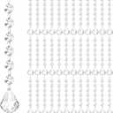 Nuenen 100 Pcs Acrylic Hanging Crystals for Centerpieces Chandelier Clear Crystal Garland Strands Ornament Acrylic Clear Beads Prisms Pendant for Christmas Tree Window Home Decoration(Maple Leaf)