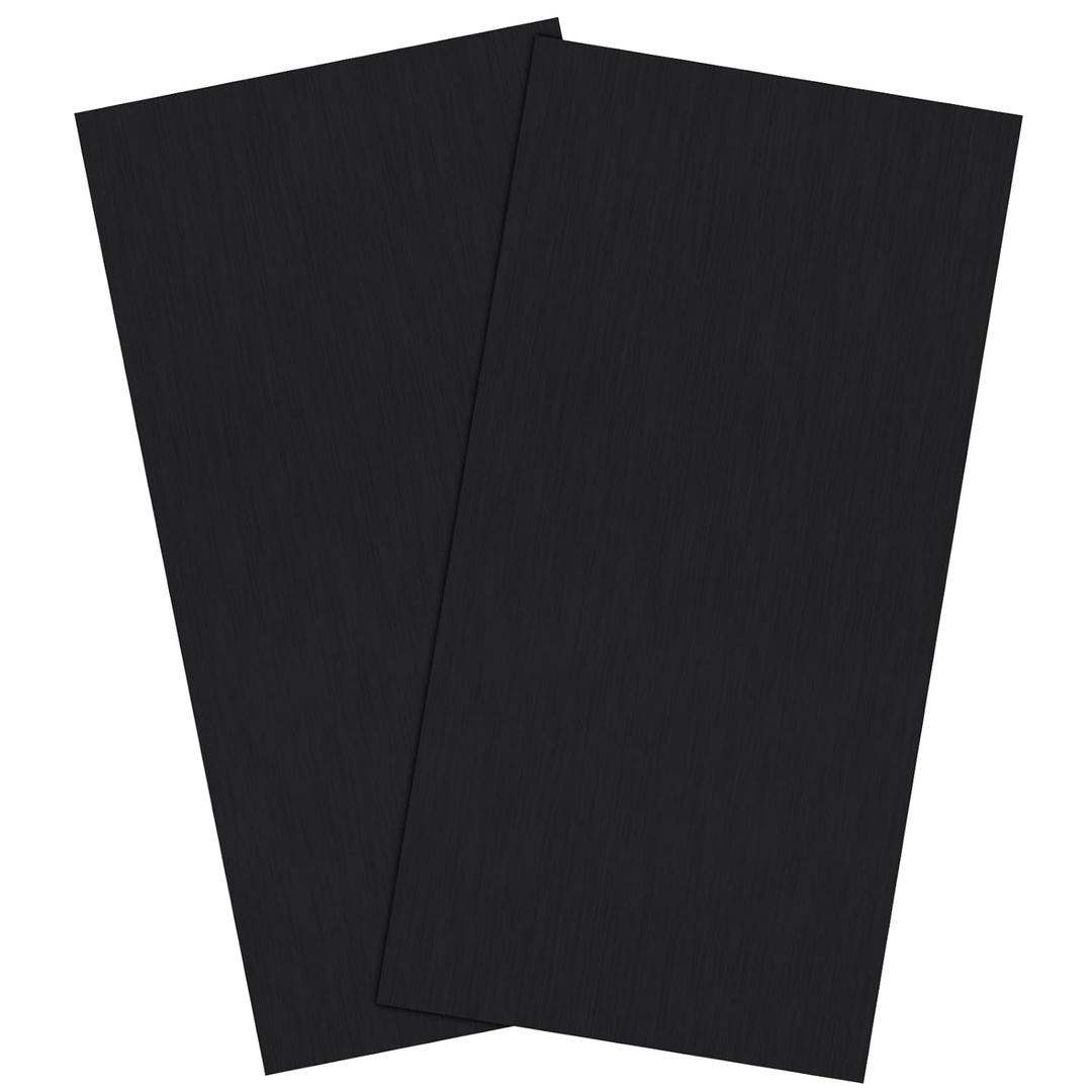 2Pack Anodized Aluminum Sheet 6 x 12 x 1/16(0.06") Inch Black Anodized Aluminum Metal Plates Engraving Blanks for Laser Engraving, DIY, 1.5MM Thin Decorative Aluminum Metal Sheets for Crafting (6"x12"x1/16", Black)