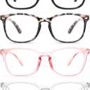 CCVOO Reading Glasses for Women/Men, Eyeglasses, Blue Light Readers for Women/Men, Computer Eye Glasses, Cheaters (C4 Pack Mix)