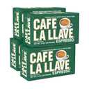 Café La Llave Espresso Ground Coffee, Dark Roast, 10 OZ, Pack of 4 (EXP 05/20/28)