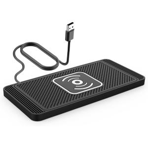 Wireless Charger Car Charging Pad 15W Fast Wireless Mobile Phone Charger Tablet Charging Pad Compatible for iPhone 11/12/13/14/15/16/17 Samsung S24/S23/S22