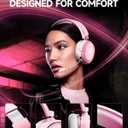 Wireless Gaming Headset, 7.1 Surround Sound, 2.4GHz USB Gaming Headphones with Bluetooth 5.4, 100H Battery, ENC Noise Canceling Mic, RGB Light, Wireless Headset for PC PS5 PS4 Mac Switch (Gray-Pink)