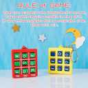 16 Pcs Tac Toe Game Birthday Summer Party Favors Goodie Bags Stuffers for Kids 8-12 Classroom Prize Puzzle Game Treasure Toys Bulk Keychain Pinata Filler Return Gifts for Girl Boy (Classic Color)