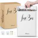 Sealegend Magnetic Lint Bin Lint Trash Can for Laundry Room Organization and Storage Dryer Lint Bin Decor Wall Mounted Space-Saving, White