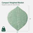 Kaisa Weighted Blanket for Adults (5 lbs,23"x29"), Soft Heavy Blanket Machine Washable, Small Size Weighted Blankets with Glass Beads for Couch and Bed, Sage Green