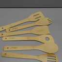 Wooden Spoons for Cooking,Heat-resistant Wood Serving Utensil Set Ideal for Kitchen Nonstick Cookware Everyday Use,Bamboo Cooking Spoon Spatula