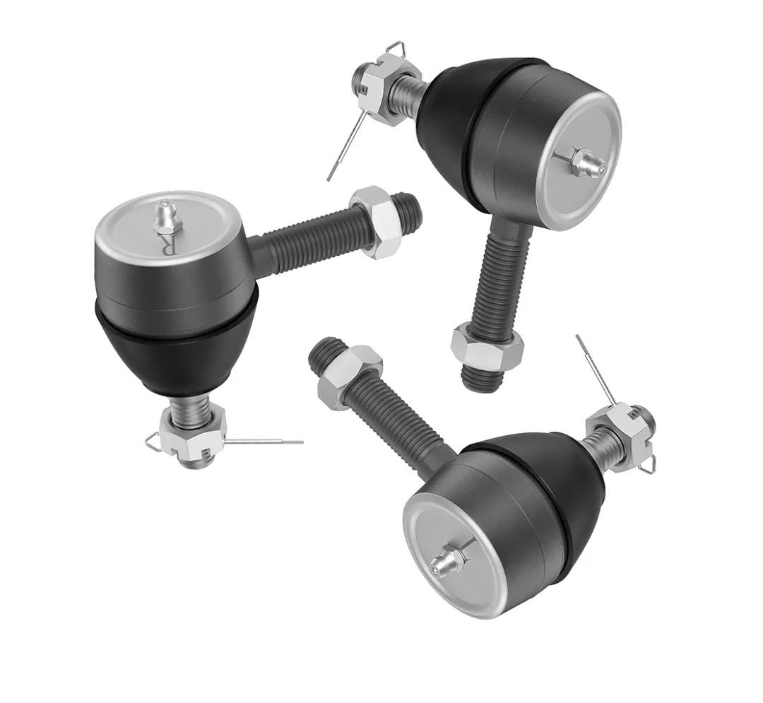Ball Joint Kit,Set of (3) Tie Rod End with grease fitting Fits for Club Car DS Golf Carts (1976-2008)
