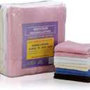 Simpli-Magic Cotton Wash Cloths 12"x12" (50 Pcs) Highly Absorbent Soft Towels Commercial Terry Washcloth for Face, Hand, Bath, Kitchen, Gym & Hotel (Multicolor)