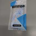 NITITOP Compatible with iPhone 16 Plus Case Clear Magnetic Compatible with MagSafe Cute Lily Flowers Floral for Women Girls Hard PC Back Shockproof Protective Phone Cover - Blue