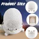 4 Pack Gas Mantles for Outdoor Gas Lamps Preformed Gaslight Mantles for Lamp Post, White