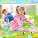 MGparty 100 PCS Easter Eggs Bulk, 2.3" Plastic Fillable Easter Eggs in Pastel Colors with 10 Golden Eggs, Empty Eggs for Egg Hunt, Easter Basket Stuffers, Party Favors and Decorations