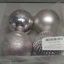 Christmas Ornaments Balls 4.7" Large Christmas Decorations Xmas Tree Shatterproof Big Pink Christmas Ball Ornaments with Hanging Loop for Wedding Holiday Halloween Party Indoor Outdoor Decor 4 Pcs