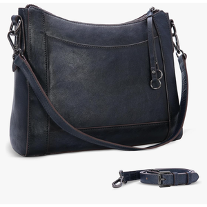 Iswee Leather Crossbody Bags for Women Shoulder Purse Medium Hobo Genuine Leather Satchel Purses and Handbags