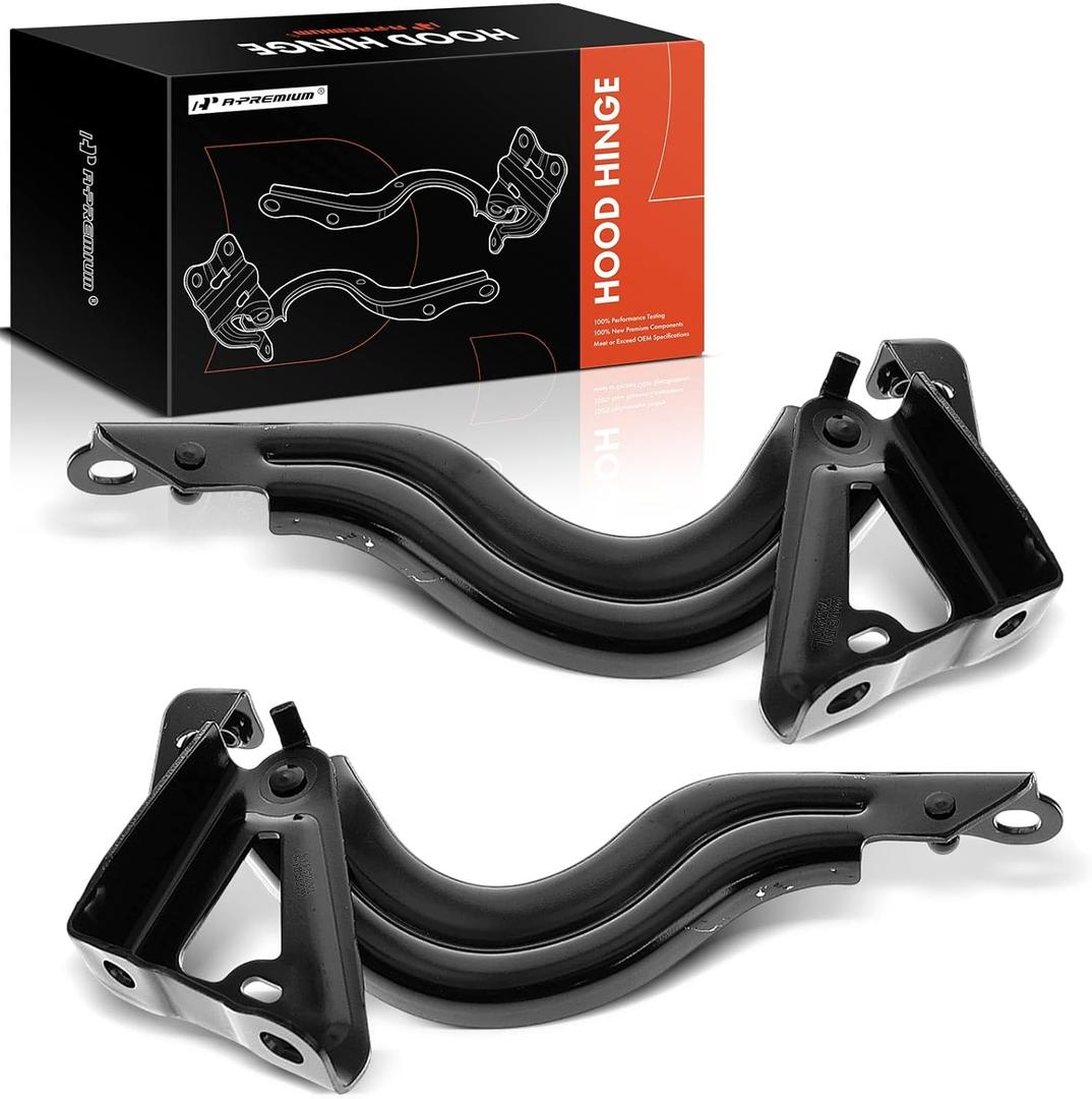 A-Premium Front Driver and Passenger Hood Hinges Compatible with Toyota Tundra 2022-2023, Sequoia 2023, Front Left and Right Side, 2-PC Set