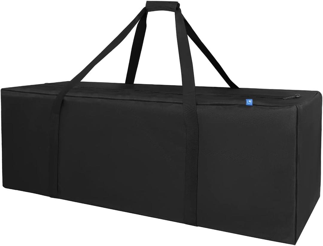 COOLBEBE 42" Sports Duffle Bag - 150L Extra Large Travel Duffel Luggage Bag with Upgrade Zipper, Sturdy & Water Resistant, Black (42inch)