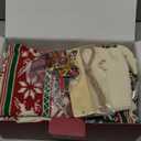 LIBWYS Knit Christmas Stockings with Patterns Reindeer, Tree, Snowflake-3 Pack 18 Inch Large Knit Stockings, Personalized Christmas Stockings with DIY Name Tags for Family Holiday Decor