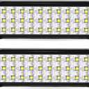 Flush Mount LED Pod Lights, 2PCS 40W Bumper Backup Reverse Spot Off-Road Driving Fog Work 6 Inch LED Light Bar for Truck ATV UTV Boat (White)