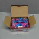 IDAODAN Electric Balloon Pump, Portable Electric Balloon Blower Machine Balloon Air Pump Dual Nozzle Rose Red 110V 600W Balloon Inflator for Party Decorations