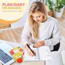 3 x Planner 2025-2026,Academic Year Weekly and Monthly Calender Planner, July 2025 - June 2026,Spiral Notebook A5 (6.3" x 8.5") Perfect for Teacher, Student,Office,School Supplies (Oranger)