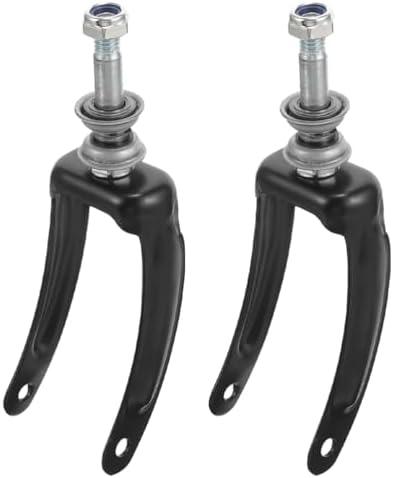 TOVINANNA 2pcs Wheelchair Front Fork Accessories Swivel Wheels Wheelchair Accessories Replacement Wheel Bracket Wheelchair Wheel Bracket Wheelchair Part Wheel Bracket Front Wheel Metal