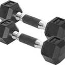 Dumbbell Hex - Rubber Grip - 5lbs - Pair