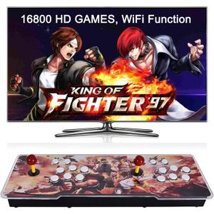 FVBADE[16800 in 1] W88 Pandora Box Arcade Game Console WiFi Function to Add More Games Compatible PC & Projector & TV ,3D Games 4 Players Category Favorite List Save/Search/Hide/Pause