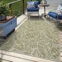 Keen Home Design Waterproof Outdoor Area Rug, Patio Deck Porch, 6x9, 6' x 8'10"