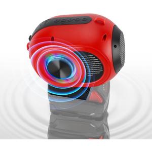 Bluetooth Speakers for Milwaukee 18V Battery,Portable Speaker Wireless with HD Sound, BT5.3,AUX Port,TWS Pairing,RGB LED Lights,52 ft Range for Jobsites,Outdoor,Home Party,Camping(Tool Only)