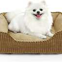 MIXJOY Dog Beds for Medium Dogs Washable, Rectangle Pet Bed Medium Size Dog, Orthopedic Sleeping Pet Sofa Bed, Soft Calming Cat Beds for Indoor Cats, Anti-Slip Bottom with Multiple Size