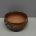 8 Inch Succulent Pot with Drainage and Saucer Glazed Terracotta Round Ceramic Succulent Planter Cactus Bonsai Plant Pot (Pink and Green)