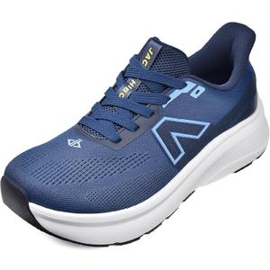 JACKSHIBO Slip in Men Hands Free Wide Toe Box Shoes Slip on Trail Running Walking Tennis Athletic Sneakers Width Arch Support Plantar Fasciitis Orthopedic Shoes with Cushion Thick Zero Drop Sole (8)
