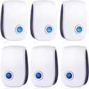 6 Pack Ultrasonic Pest Control Repeller, Mouse Traps Indoor for Home Mosquito Repellent Electronic Pest Repellent Plug in Cockroaches, Mice, Spiders, Ants, Bugs, Pest Defence for House, Kitchen