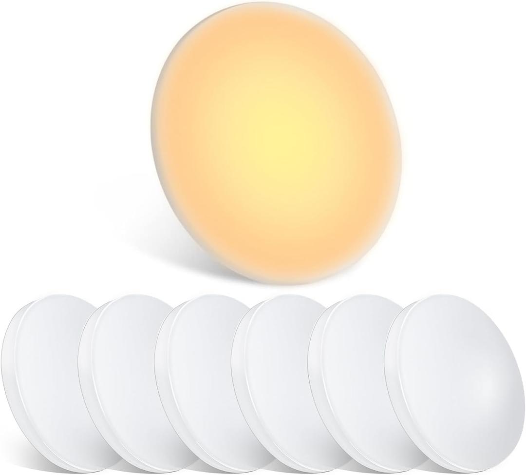 acegoo 12V LED Ceiling Dome Light, RV Interior Puck Light, 12 Volt Overhead Panel Light for Motorhome Travel Trailer Camper Van Boat, CRI 90+ Surface Mount DC 12V 3-Pack (3000K Warm White)