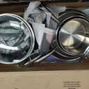 GreenPan Stainless Steel Cookware Set, 11 Piece, Induction Cookware, Dishwasher Safe, Oven Safe to 600F, Large 8QT Stock Pot, Sauce, Saute, Frying Pans, Pots & Pans Kitchen Essentials, Silver