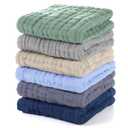 Unnivoll Muslin Baby Washcloths 6 Pack, 100% Cotton Wash Cloths for Babies, Large 9''X10'' Burp Cloths Absorbent and Soft for Newborn Infants Kids Boys Girls - Multicolor