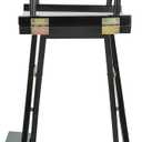 Casual Home 30" Director's Chair Black Frame-with White Canvas, Bar Height