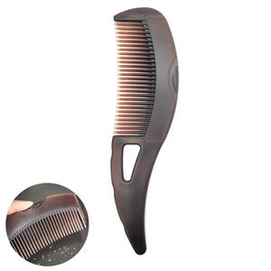 Dandruff Comb, Hollow Tooth Button Comb, Detoxing Comb Energy Massage Comb, Scalp Psoriasis Comb Dandruff Removal Comb, Lice Comb Multifunctional Hairbrush For Women Men Kids (Brown-Level 1)