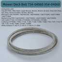 1/2x96.5 Mower Deck Belt 754-04060 954-04060,Kevlar Mower Blade Belt for Troy Bilt Bronco Cub Cadet LTX1042 MTD 954-04060B 954-04060 754-04060B 754-04060 754-05056