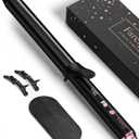 FARERY Long Barrel Curling Iron 1 1/4 inch, 1.25 Inch Curling Iron for Long Hair, Infused Argan Oil & Keratin, Lasting Styling, 11 Adjustable Temp, Include Clips & Silicone Pad